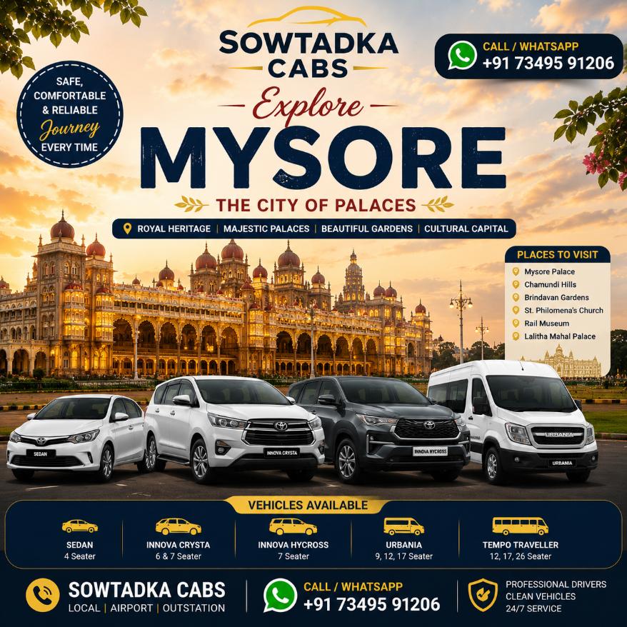 Taxi from Bangalore to Mysore
